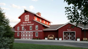 Entrance buildings to the Deanna Rose Children's Farmstead Johnson County KS