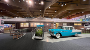 1950s car and home inside the Johnson County Museum Johnson County KS